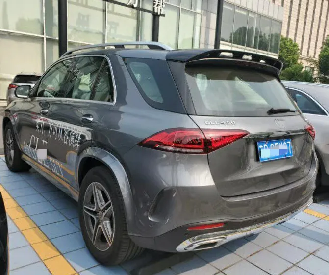 Для нового benz GLE SUV спойлер GLE350 крыша настоящий спойлер багажника ABS материал и углеродное волокно цветной лак спойлер год