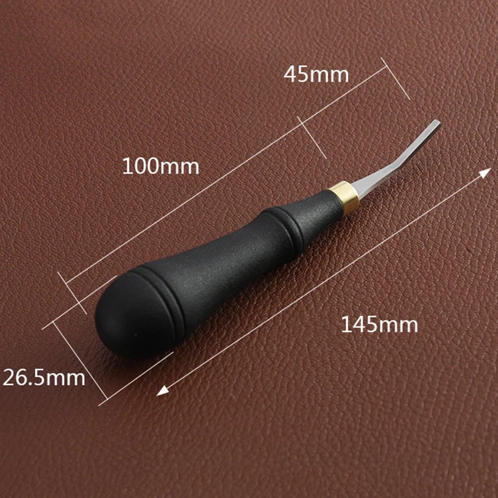 Leather Craft Tool Kit Leather Craft Tool Leather Craft Tools Leather Tools 1 Piece 3/4/5/10mm Injection Molding Handle Leather Edge Treatment Leather Surface Polishing Rough File Knife DIY Tool