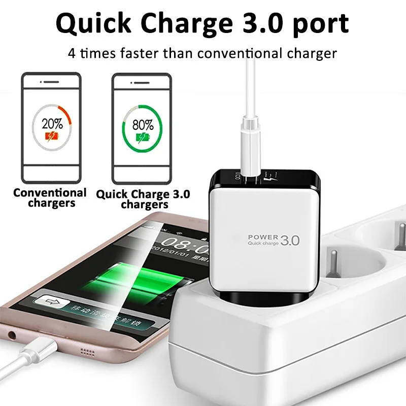 Дорожный fcc ce Настольный quick 3 0 зарядное устройство для автомобиля usb телефон