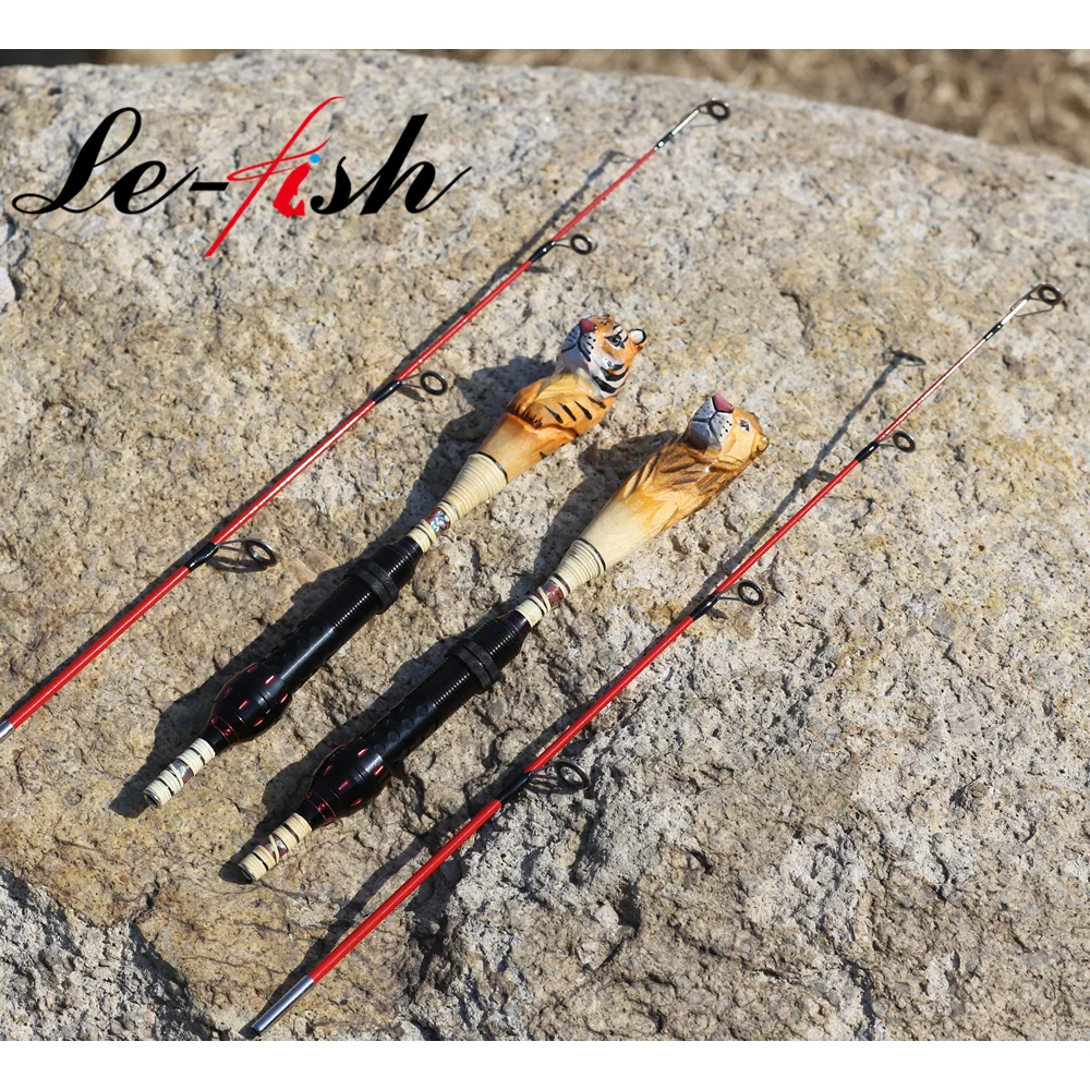 Le fish 2 секции 75 мм карбоновый Ледяной полюс ультра-светильник для ловли карпа рыбы копье снасти крюк