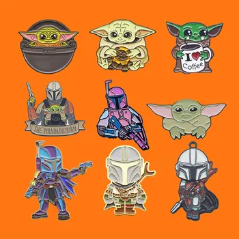

Star Wars Baby Yoda The Mandalorian Enamel Pins Cute Funny Metal Brooch Hat Bag Collar Lapel Badges Fashion Jewelry Gifts