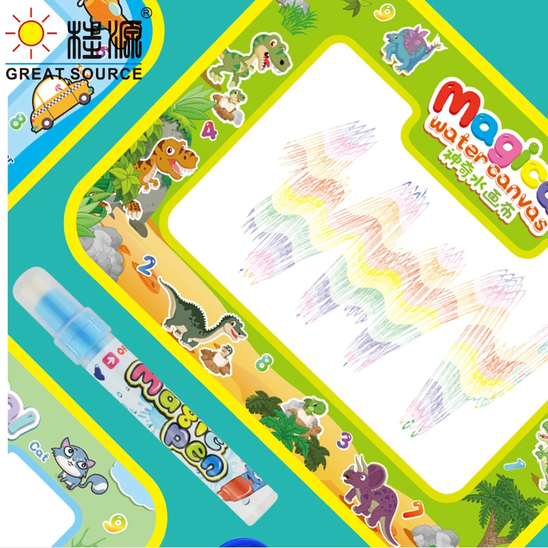 

Big Doodle Mat Baby Water Drawing Mat & Magic Pens & Stamps Set Painting Board Educational Toys for Kids150*100cm(59.1"*39.37")
