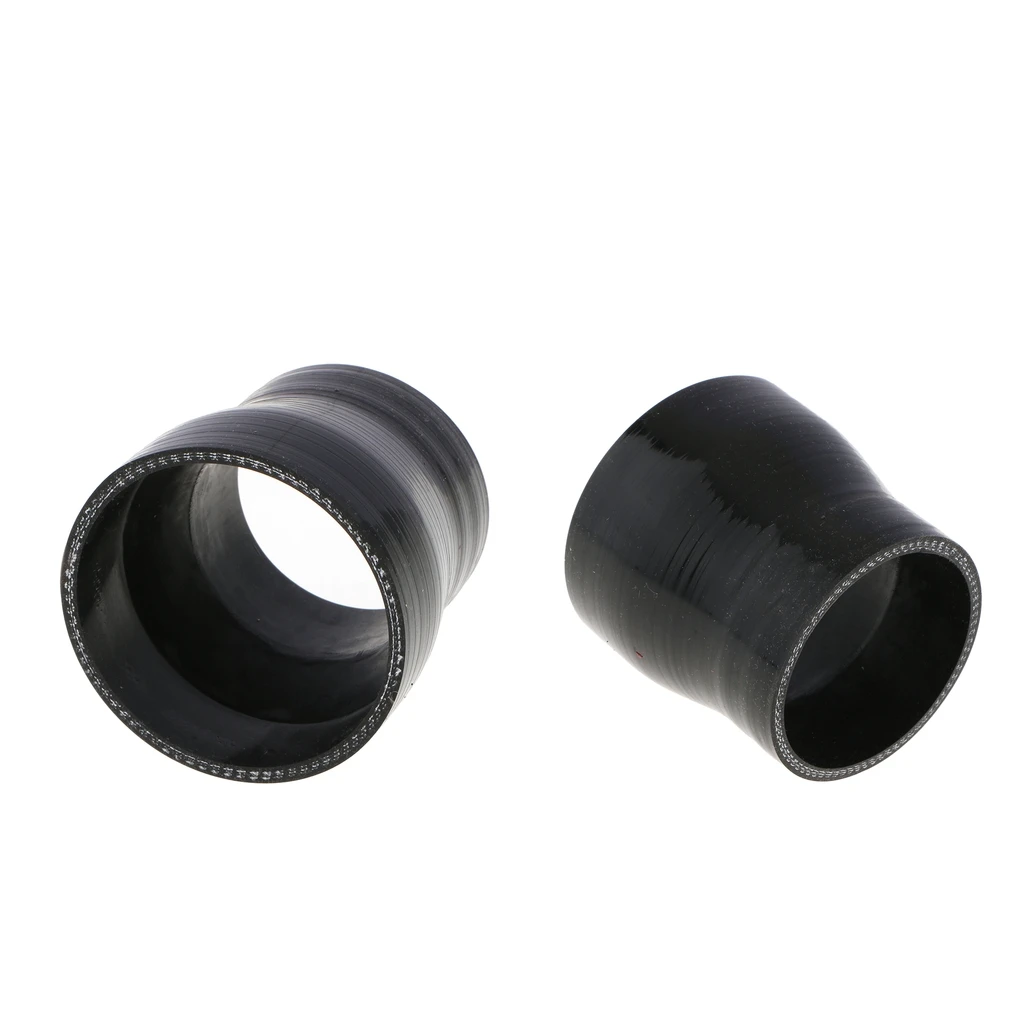 2PACK 4-ply 2''-2.5'' 51mm-63mm Straight Silicone Reducer  Hose Coupler