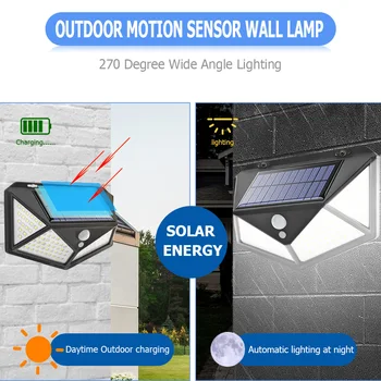 

LED Solar Light Outdoor Solar Lamp Powered Sunlight Waterproof Motion Sensor Street Light For Outdoor Courtyard Garden