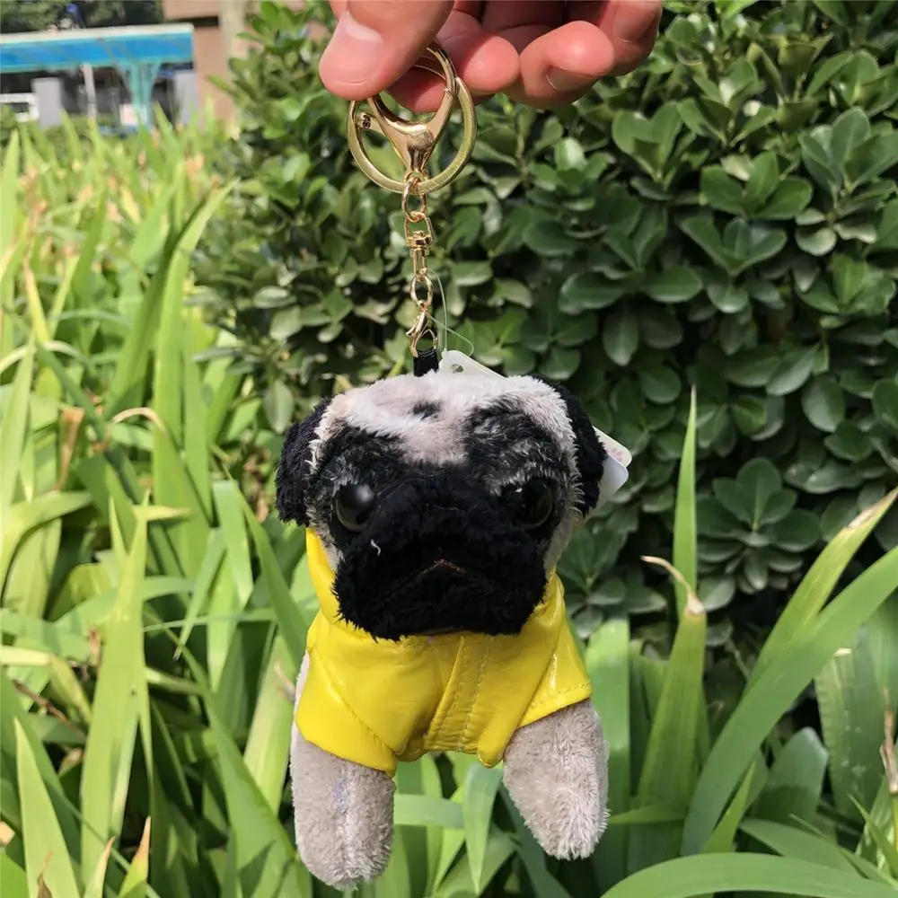 Ключевая цепь кулон мультфильм моделирование плюшевые игрушки для собак Мопсов