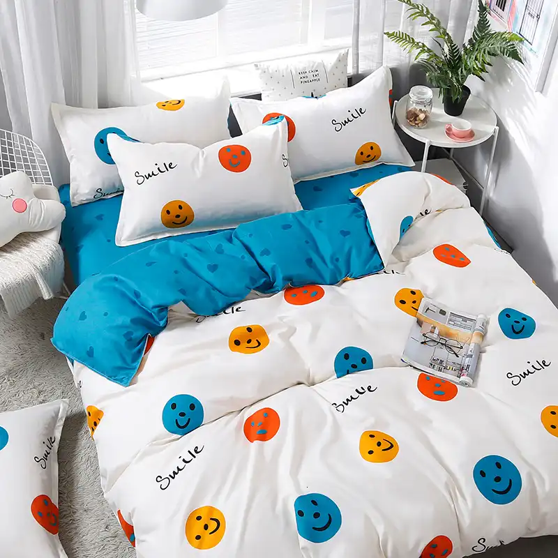 Solstice Home Textil Dinosaurier Land Cartoon Blau Bettbezug Kissenbezug Flache Bettlaken Kind Kind Teen Junge Madchen Bettwasche Leinen Set Aliexpress