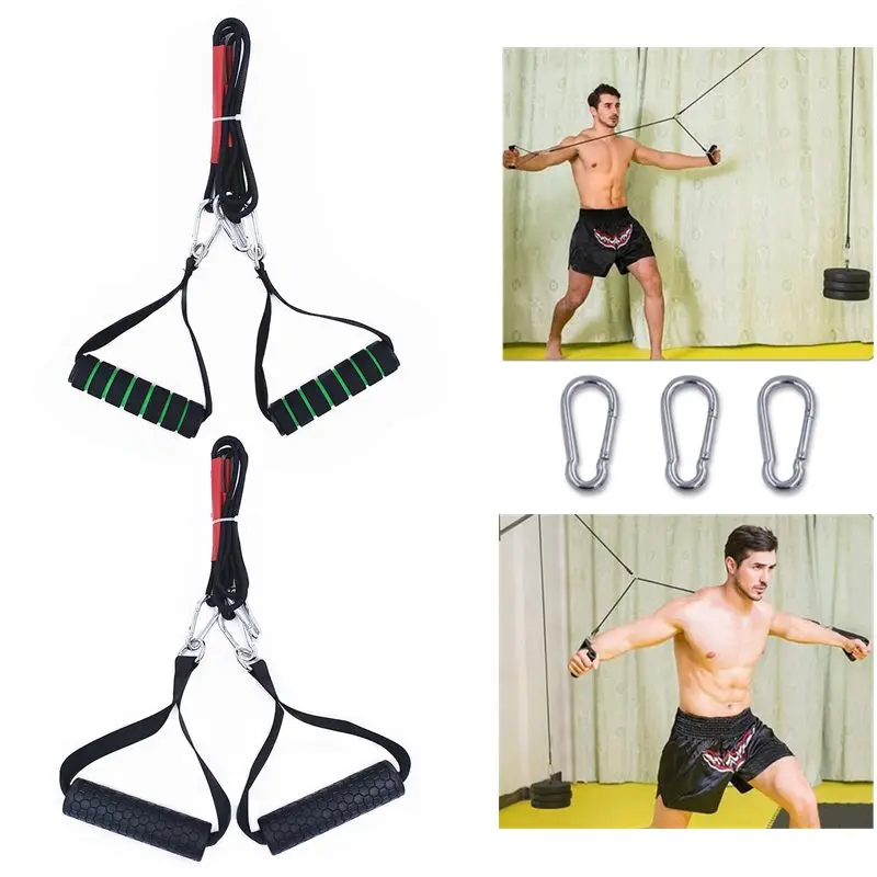 Blaster Cable-Handle Exerciser Pulldowns Gym Heavy-Duty Bodybuilding Triceps-Extension