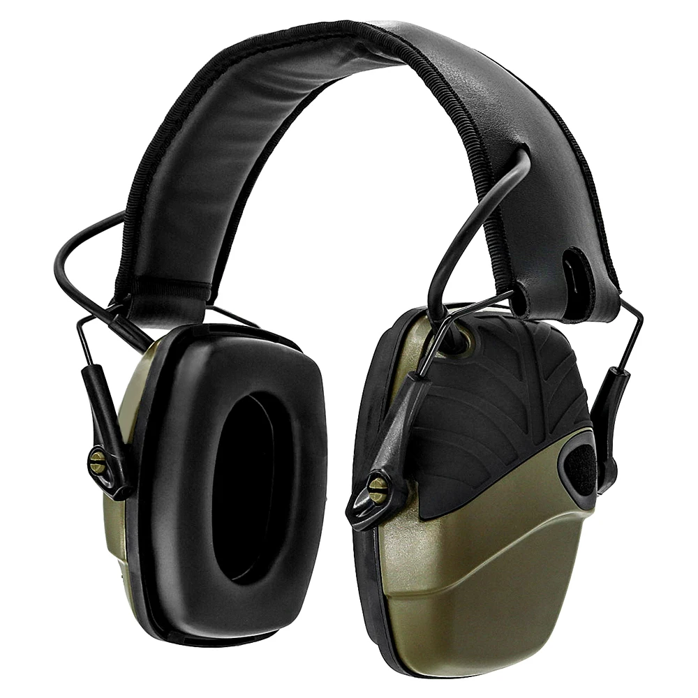 Tactical Camouflage Electronic Shooting Earmuffs To Enhance Anti-noise Impact Sound Hearing Protection Noise Reduction Headset safety lanyard