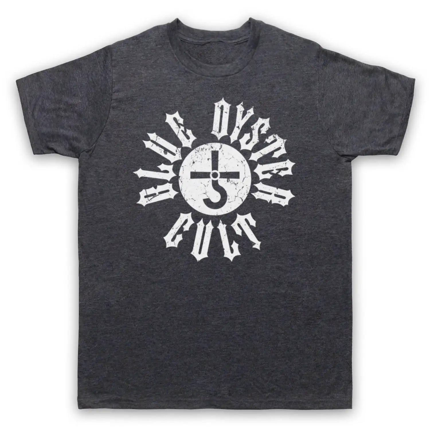 Синяя футболка для взрослых и детей с классическим логотипом в стиле рок-группы