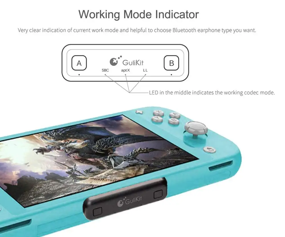 Route Air Switch Bluetooth адаптер беспроводной аудио передатчик w/APTX низкая задержка для Kind Switch& Switch Lite PS4 PC