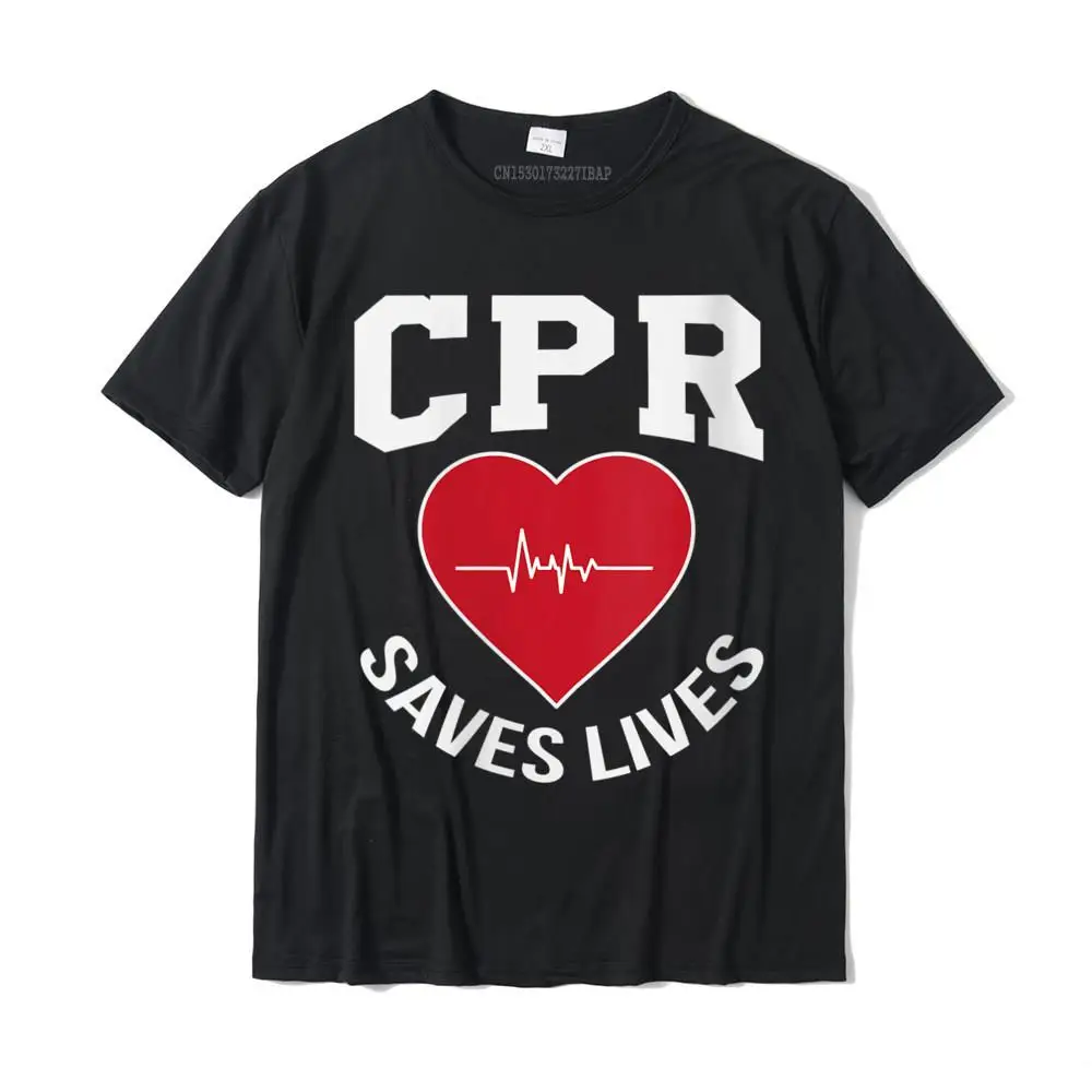 Printed Top T-shirts for Men Leisure Summer Fall Tops Tees Short Sleeve 2021 Casual T Shirt Crew Neck All Cotton Womens CPR Saves Lives First Aid Gift CPR Week V-Neck T-Shirt__31177 black