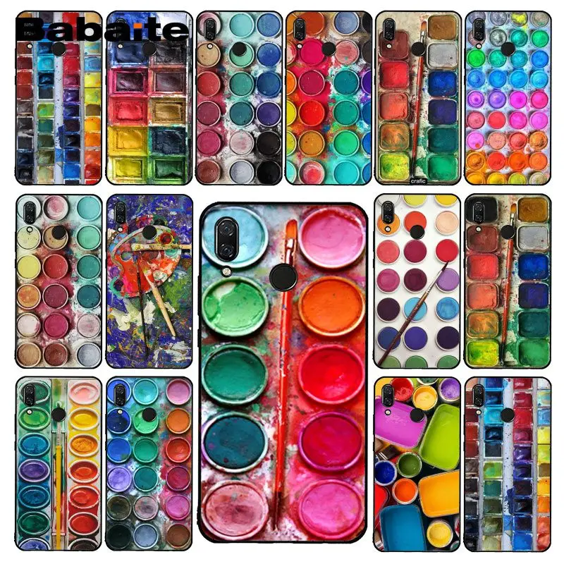 

Babaite Watercolors Set Paint Palette Painting Box Phone Case for Xiaomi Redmi4X 6A S2 Go Redmi 5 5Plus Note4 Note5 7 Note6Pro