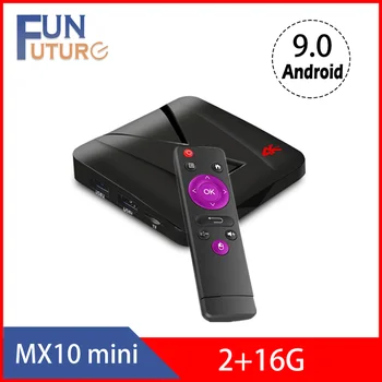 

MX10 mini Android TV box Android 9.0 2GB DDR3 16GB eMMC Quad Core 4K HDR 2.4GHz WIFI USB 3.0 Smart Set Top Box PK X96 MINI