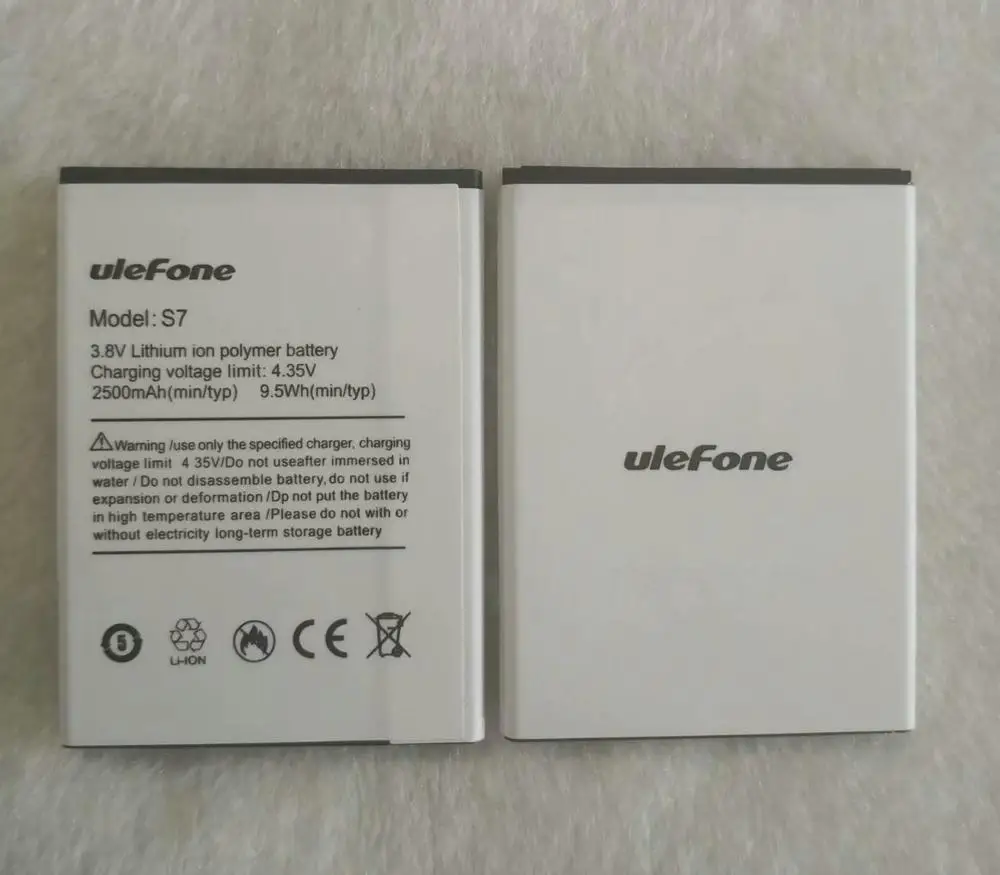 1 шт. Высокое качество S7 2500 мАч батарея для Ulefone S7 мобильный телефон+ код отслеживания