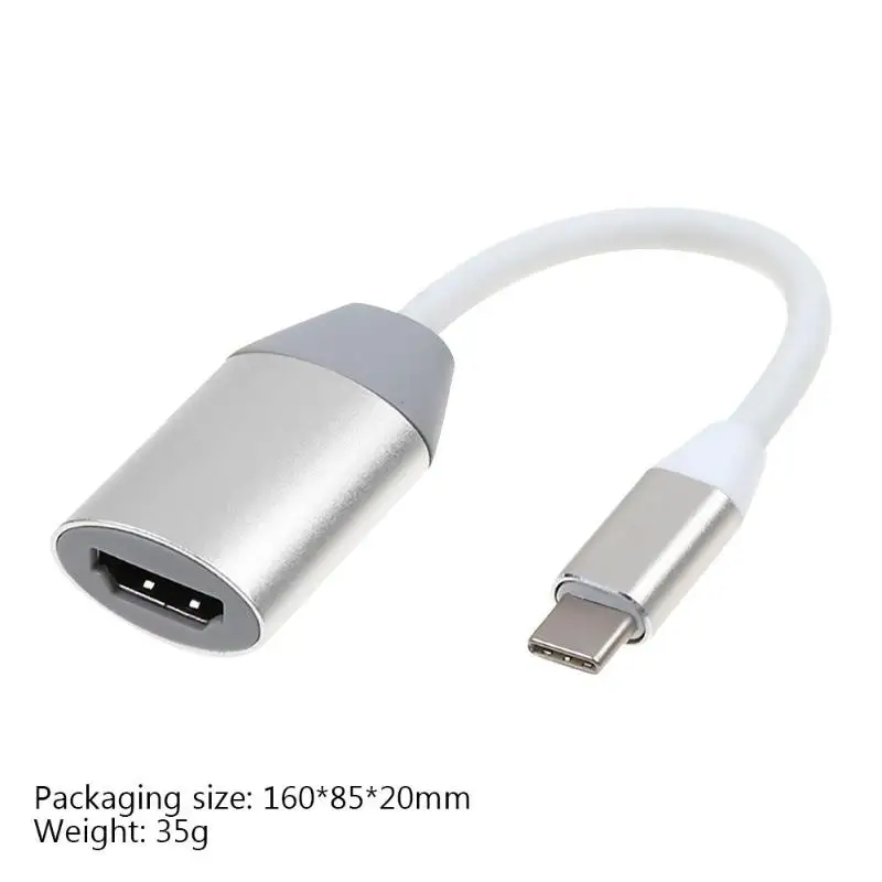 Износостойкий адаптер умеренная цена износостойкий usb type C до 4K HD HDMI кабель USB 3,1 type-C преобразователь видеосигнала HDMI адаптер