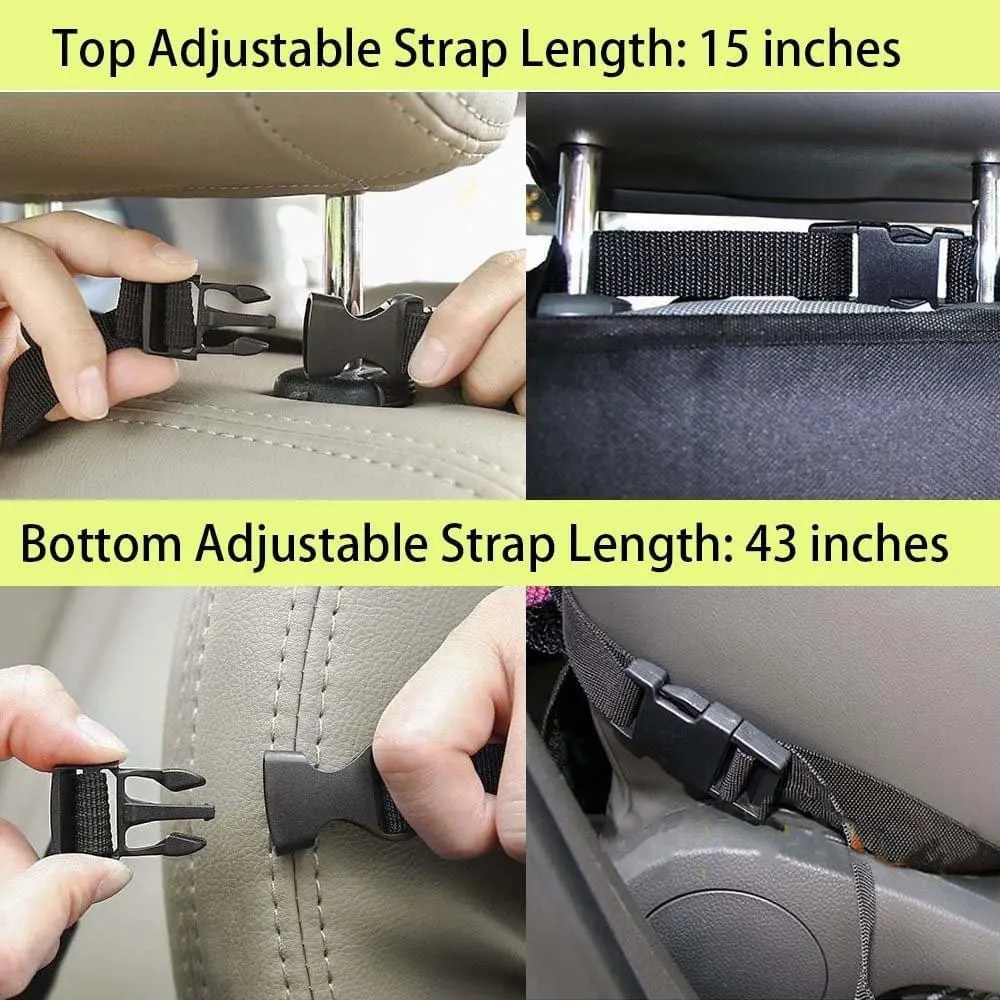 Автомобильная сумка для хранения, сумка для автомобильного сиденья, многофункциональная сумка на спинку сиденья, протектор, органайзер, черный, универсальный