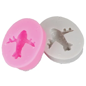 

Mini Airplane Shape Silicone Cake Mold, Paste Chocolate Bakeware Mould Embossing Die Fondant Aircraft Cake Decoration Tool