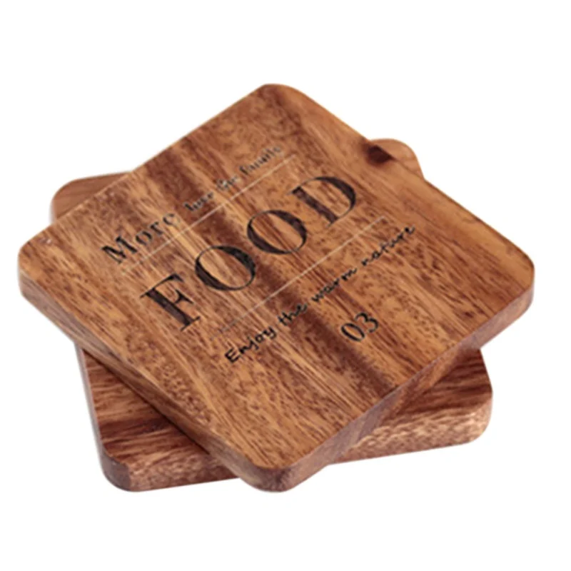 

HOT SALE Wooden Placemat Tea Cup Mat Natural Coaster Tea Coffee Mug Drinks Holder Resistant Table Mats Pad cheap