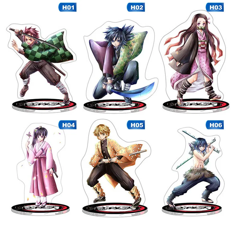 Японское аниме Demon Slayer: Kimetsu No Yaiba Kamado Tanjirou Kamado Nezuko Косплей фигурка на акриловой подставке акриловая модель на подставке подарок