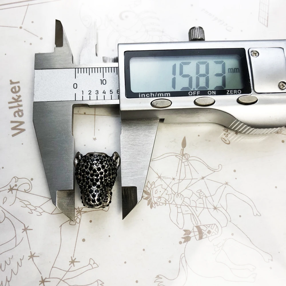 Beads Leopard Panther,2019 New 925 Sterling Silver & CZ Pave Beads Fit Bracelet Europe Jewelry Rebel Street Gift For Women & Men - Image 3