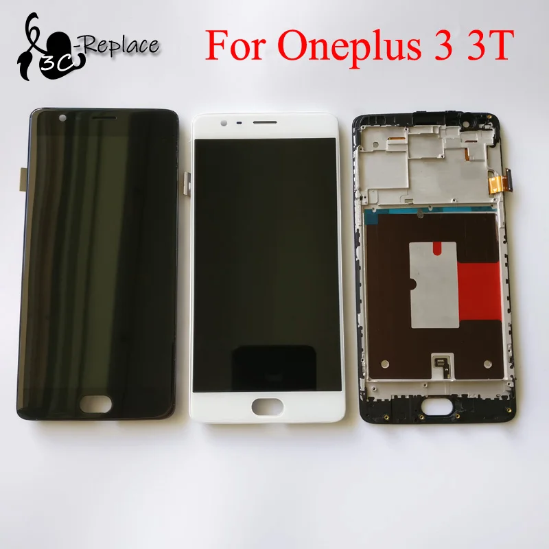 Оригинальный/TFT 5 &quotдля Oneplus 3 3T 1 + A3000 a3003 ЖК дисплей кодирующий преобразователь