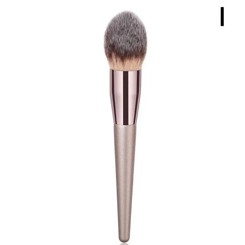 Wooden Makeup Foundation Brushes Eyebrow Eyeshadow Brush Bronzer Sculpting Brush Makeup Brushes Sets Tools Brochas Maquilla - Handle Color: I