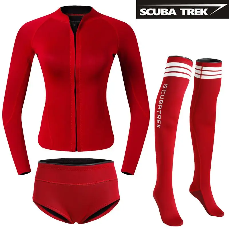 Premium Yamamoto Neoprene Wetsuits Women's Long Sleeve Top shorts and socks | Спорт и развлечения