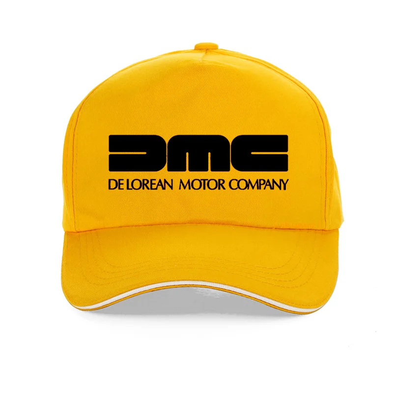 Брендовая бейсбольная кепка delorean motor company, бейсболка для будущих фильмов, модная Бейсболка унисекс, регулируемая бейсболка для папы из хлопка - Цвет: Цвет: желтый
