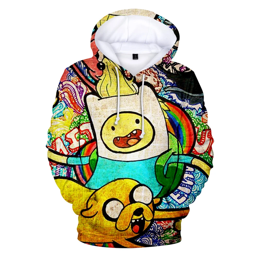 Толстовка с капюшоном Adventure Time 3D Женская/мужская толстовка длинным рукавом Лидер