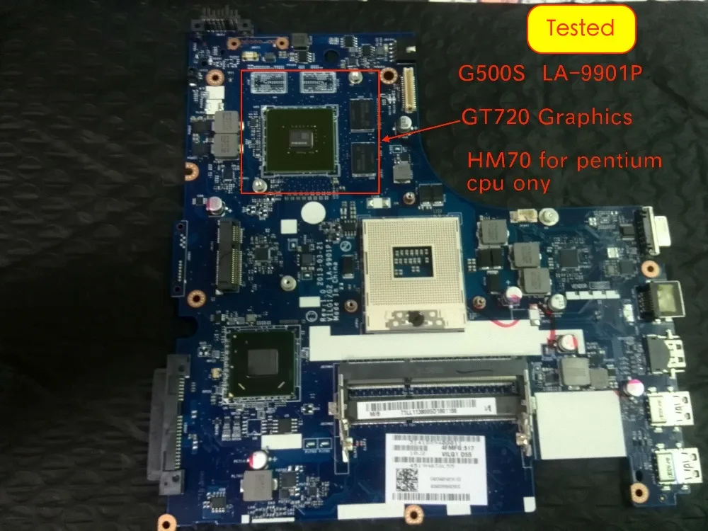 Оригинальная материнская плата для ноутбука Lenovo G500S с GT720M 1 ГБ GPU|Материнские
