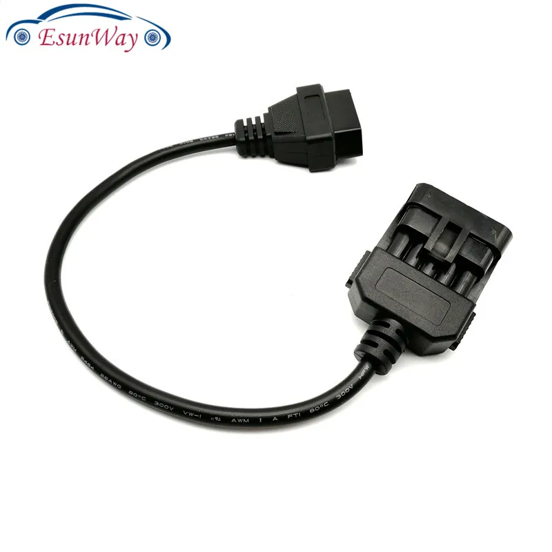 Opel 10Pin к OBDII 16Pin кабель диагностический адаптер для OPEL 10 Pin к OBD2 16Pin