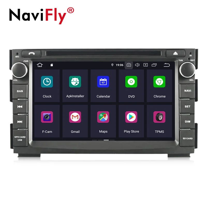 NaviFly Android9.0 OctaCore 4 Гб ОЗУ 64 Гб ПЗУ 2din Автомобильная магнитола для KIA Venga Автомобильный мультимедийный плеер gps dvd-плеер wifi DVR