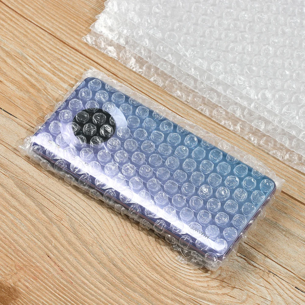 50Pcs 12 Sizes White Bubble Packing Bags Plastic Protective Wrap Envelope Clear Shockproof Bag Double Bubble Film Cushioning Bag Packing Pouches