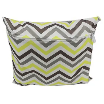 

New Useful Waterproof Reusable Zipper Baby Cloth Diaper Wet Dry Bag Swimer Tote 2