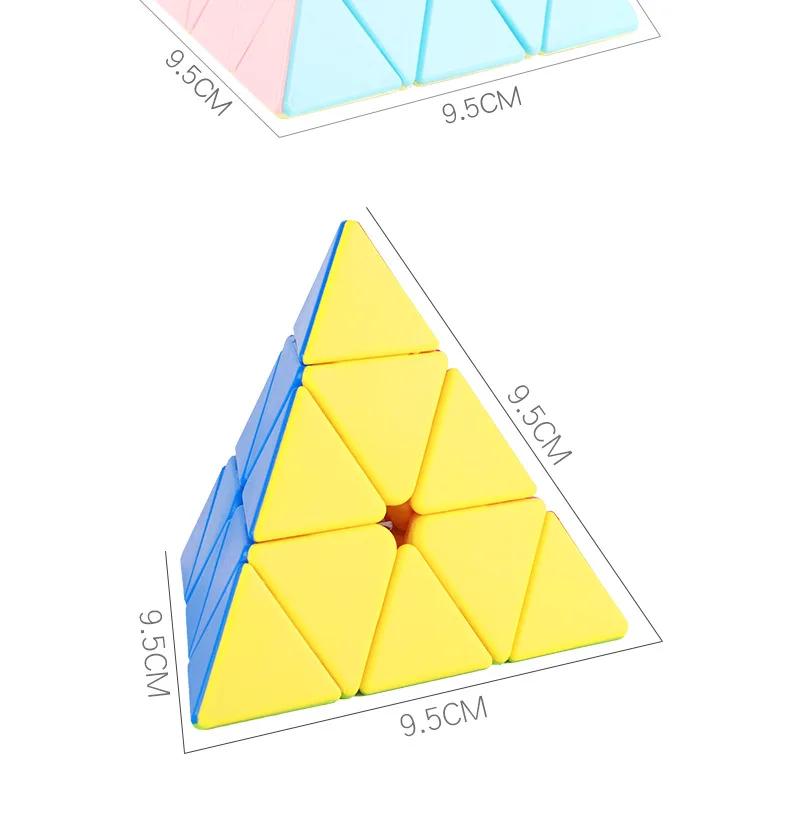 Lesiostress Оригинал 3x3x3 Пирамида магический куб Макарон Пирамида рубики цветные специальные игрушки Головоломка Развивающие игрушки для детей