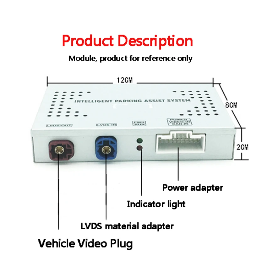Original Screen Update System Reversing Track Image Rear Camera Digital Decoder 2