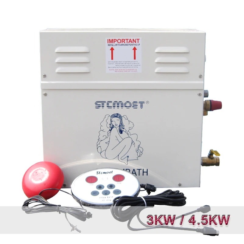 3KW/4.5KW Парогенератор Сауна Паровая портативная баня для домашняя сауна 220 V/380 V с цифровым регулятором SPA машина для фумигации