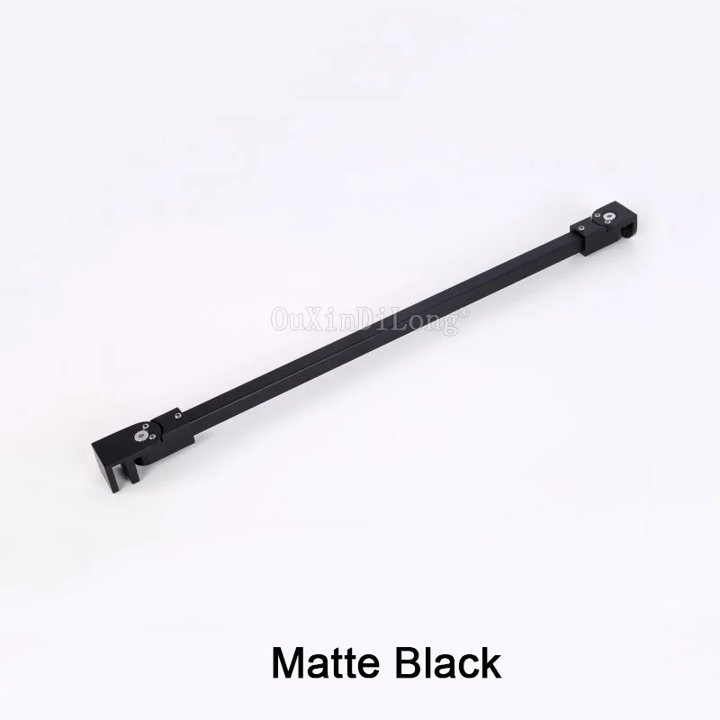 1PCS Stainless Steel Matte Black/Gold/Chrome Frameless Shower Door Supporting Bar Bathroom Wall-To-Glass Holding Clamp GF11