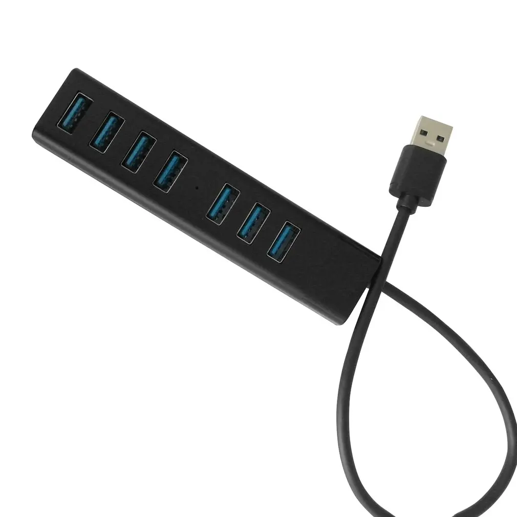 7-портовый прозрачный Настольный концентратор USB3.0 жесткий диск для ноутбука преобразователя One Drag Four расширитель мульти Интерфейс концентратор