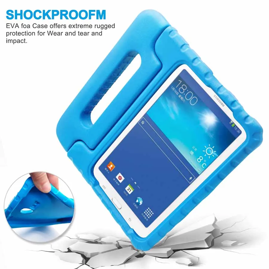 Kids EVA Shockproof Case For Samsung GALAXY Tab A 10.1 inch T580 T585 SM-T580N Children Safe Tablet Cover Handle Stand Case (20)