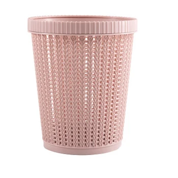 

Creative Mini Trash Can Storage Baskets Hollow Dustbin Bathroom Kitchen Garbage Bags Paper Basket Cubo Basura Home Bedroom E5