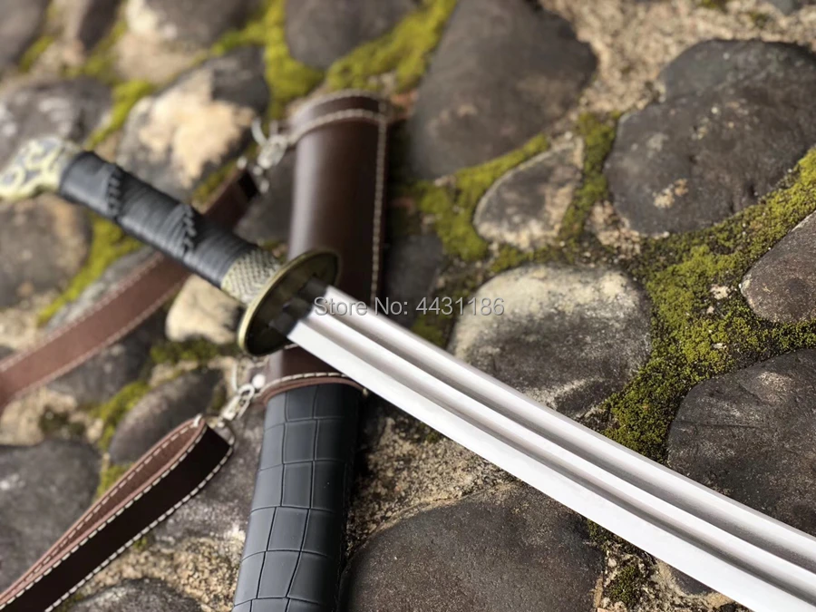 Chinese KungFu Broadsword Sword WuShu Da Dao Strong 1095 High Carbon Steel Sharp Outdoors/Hunting Fighting Knife Saber
