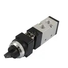 MV522TB 12 мм вход резьбы 2/5 путь черный селектор ручки воздушный механический клапан