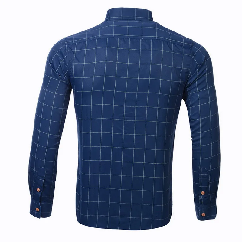 MJARTORIA Новая коллекция модных осенних свитеров Для мужчин одежда Slim Fit Для мужчин рубашка с длинными рукавами Для мужчин клетчатая хлопковая Повседневное Для мужчин рубашка социальных размера плюс