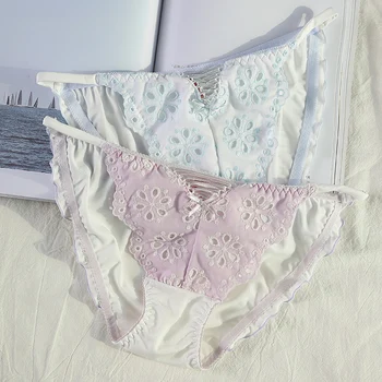 

underpants lovely milk silk ribbon sting femme thong sous vetement femme stringi tangas culotte femme