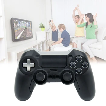 

Wireless Controller for PS4 Elite, Bluetooth Gamepad Press Panel Dual Vibration 3.5mm o 4 Switchable Keys Joystick