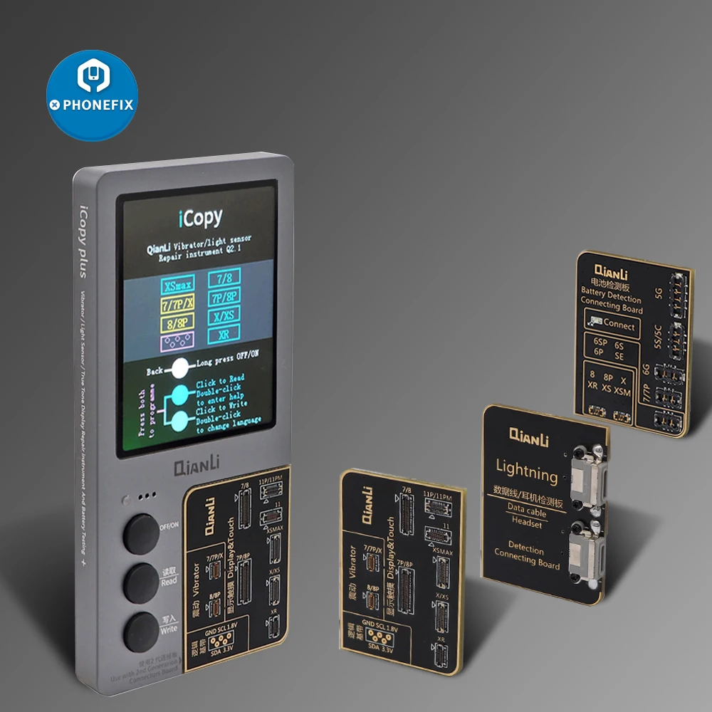 Fotossensível para Iphone Qianli Icopy Mais Tela Reparo 7 – 8 x xr xs Max 11 Pro Vibrador Transferência Eeprom Programador Lcd
