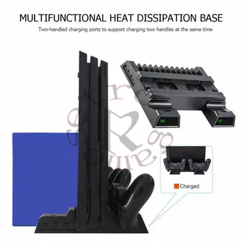 

Multifunction Vertical Cooling Stand with Dual USB Charger Dock for PS4/for PS4 Slim/for PS4 Pro Console