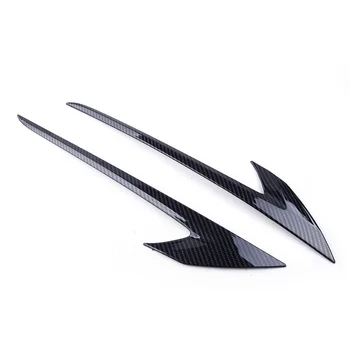 

2pcs Car Carbon Fiber Texture Rear Tail Light Lamp Eyebrow Trim Cover Fit For Toyota Corolla Hatchback 2019 2020