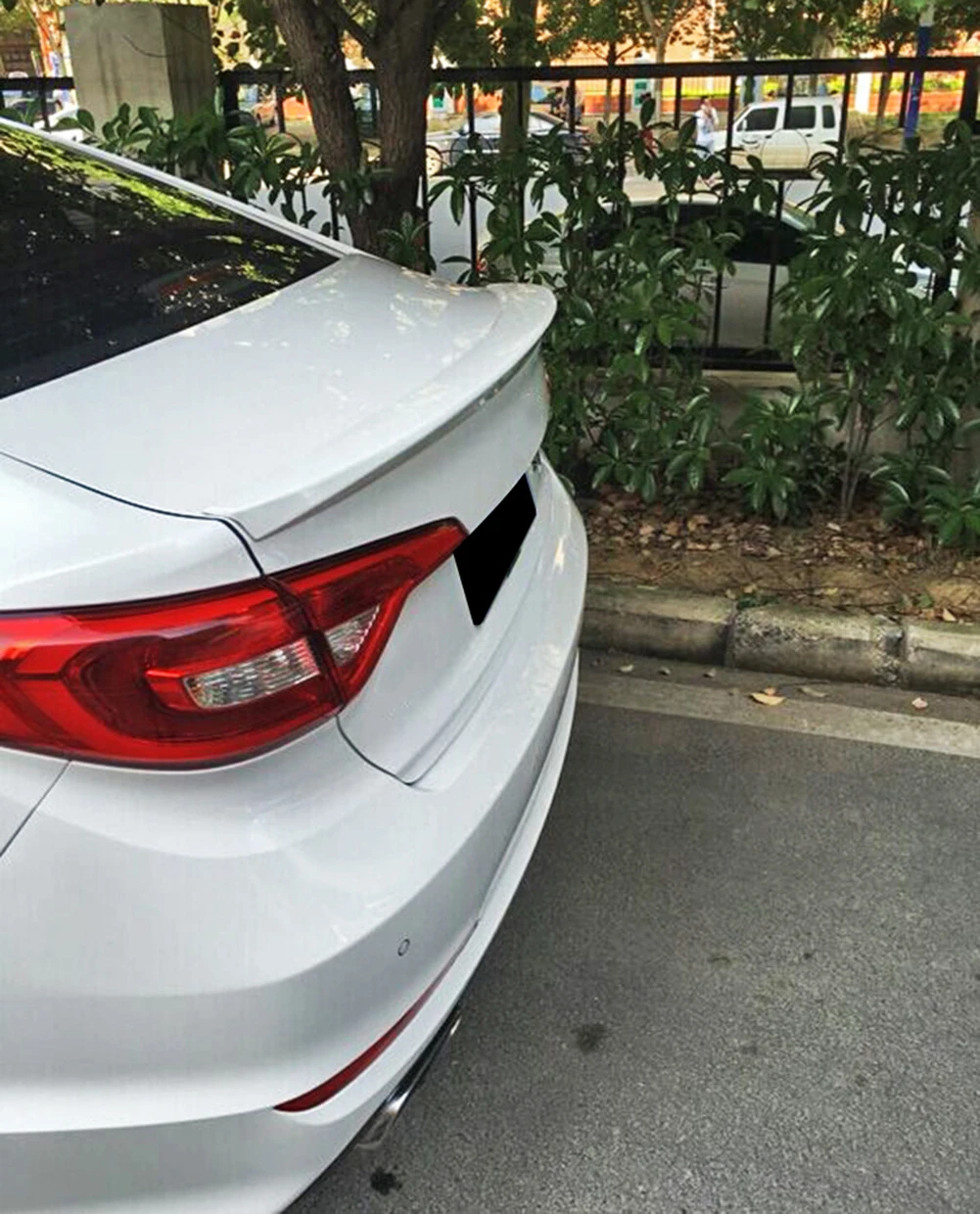 Для hyundai Sonata 9th ABS задний багажник краска спойлер хвост крылья губы